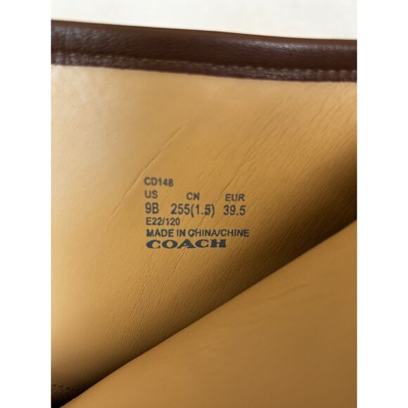 COACH Gabi leather booties, ankle boots in saddle brown - size 9b - Picture 9 of 9